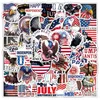 Décoration de fête DIY Autocollants de voiture célèbres US Président Trump Trump Graffiti décalants pour la guitare à bagages Motorcycle / scooter / réfrigérateur / skateboard / casque autocollant LT948