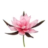 Fleurs décoratives pe mousse magnolia têtes de fleur doubles pétales de mariage de mariage bandoulière décoration décoration tir accessoires simulation