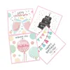 2024 Happy Birthday Greeting Card Cartoon Printing Gift Card with Envelope for Party Celebration Blessing Invite Random Imagefor Party Invite Card