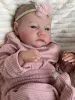 Poupées npk19inch Awake Reborn Baby Doll déjà peint fin fini levi nouveau-né taille Baby 3D peau Veines visible