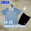 JMXX 24-25 Uruguay Child Soccer Jerseys Kit Home Away Kid Uniforms Jersey Football Shirt 2024 2025 Top and Shorts Children Version