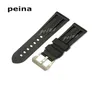 22mm 24mm Man New Top Grade Black Diving Silicone Rubber Watch Band Strap for Panerai9290822