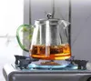 Färgglada heatresistant glas tekanna 550 ml med filtertea potten kan värmas direkt på brandfilter värme kaffekoptavkokare 21087748581
