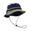 Beretten zomer visser hoed vrouwen mannen contrast kleur opvouwbare unisex zonbescherming camping strand reizen tuinieren cap