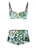 Sling Flower estampado de bikini elegante elegante Simple Slim Recolección sin espalda traje de baño Costando Mujeres de ropa de playa