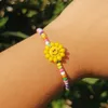 Beaded ZX Bohemian Handmade Flower Armband Womens Justerbar pärlkedjes charm grossistsmycken