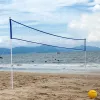 Volleyball Outdoor Portable Volleyball Net Rack Rack Radiable Radillenable Volleyball Net Holder Beach Grass Park Badminton Net Stand de badminton