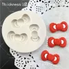 Moulds Many Kinds Cartoon Bow Tie Silicone Mold For Chocolate Fondant Jelly Candy Cake Decoration Baking Tool bowknot Resin Art Moulds