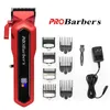 Haar Trimmer Elektrische LED Hair Salon Professional Draadloze Heren Beauty Kit Waterdichte Clipper Q240427