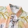 2024 Spring/summer Floral Short Sleeved Shirt for Men's Shirt