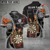 T-shirts voor heren aangepaste naam Darts speler sport bierspel retro 3dprint zomer casual Harajuku polo shirt jersey streetwear korte mouw xn14xw