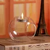 Candle Holders Crystal Glass Holder Candlestick Romantic Wedding Dinner Home Decor