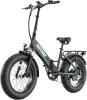 Vélo de vélo de 20 "vélo électrique pliant avec 55 miles (pédalassiste1) par une batterie 48 V, une puissance de 20 mph de 500W, un écran LCD et 5 niveaux de pédale
