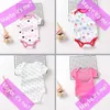 Rompers 1-2 baby strakke passende kleding geschikt voor pasgeboren zomer baby jumpsuit meisjes/jongens kleding 0-12m pasgeboren kleding zachte en strakke passende babykledingl24f