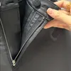 Shorts de taille de mode imprimer Geune High Pocket Leather Black Black Fashion's Fashion Xpuup