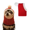 Dog Apparel Christmas Hat Halloween Head Cover Teddy Bichon Frightening Headdress Pet Cute Funny Headgear Dressing Articles
