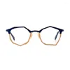Солнцезащитные очки кадры нерегулярные очки формы рамки женщины Япония дизайнерские дизайнерские титановые панк -оптические очки миопия чтение мужчин Рецепт