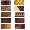 Moulds Chocolate Bar Silicone Mold For Baking Pastry Mold Bubble Hearts Waffles Chocolate Baking Mould Candy Bar Cake Accessories