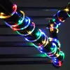 Paski 1 ~ 2 Pack Solar LED LED Outdoor Garden Dekoracja Świąteczna Garland Xmas Solar Rope Light Fairy Strip 32 m/22m/12m/7m