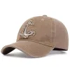 Softball Pirate Hook broderie Wash Baseball Caps de baseball printemps et automne chapeaux décontracté réglables