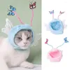 Appareils pour chiens Headgear Fixer Tape Cartoon Forme confortable Decorative Ins Style Hobe Up Plux Adorable Butterfly Wings Hat Po