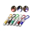 Hoge kwaliteit 3 op 1 LED -licht + laserpointer + UV LED -zaklamp Keychain Money Detector Licht 6 kleuren