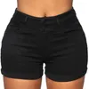 Short féminin liooil coton extensible taille haute jean short femme été 2023 Sweat décontracté avec poche zipper blanc noir courim short D240426