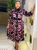 Vestidos africanos elegantes para mulheres roupas de manga longa Africa Clothing Plus Size Dress Dashiki Ancara Turkey Robe Robe 240425