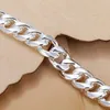 Charm Bracelets CAOSHI Fashion Style Link Chain Bracelet For Men Women Simple Design Silver Color Jewelry Stylish Accessories Daily