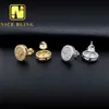Tachuelas de orejas de lujo joyas moissanite D-VVS1 Diamante 925 Pendientes de joyería fina de plata esterlina Pendientes de moissanite