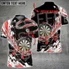 T-shirts masculins Nom personnalisé Darts Joueur Sports Game de bière Retro 3dprint Summer Casual Harajuku Polo Jersey Streetwear Streetwear Sleeve xn4xw