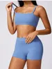 Conjuntos ativos conjunto de ioga feminino de alta intensidade de secagem rápida shorts de sutiã de sutiã Leggings Fitness Two Piece Suit Gym Exercício Roupas de exercícios