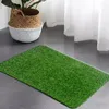 Tapis artificiel Turf Door Mat à la maison Décoration verte Fake Fake Grass Front tapis extérieur Mattes en plastique Plastique Bienvenue