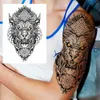 Q3ig Tattoo Transfer 100 -teiliges Großhandel wasserdichte temporäre Tattoo Aufkleber Tiger Schädel Drache Schlange Blumenkörper