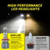 Eemrke LED H7 H4 Car Headlight Bulb with Miniプロジェクターレンズ80W H8/H9/H11 9005/9006 CANBUS AUTO LED FOG LIGHT BULBS 12V WHITE