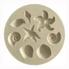 Formy Morska Filanta Morska Forma Zbij Korkie silikonowe muszli Pakowanie Forma DIY Candy ciasto mydło galaretka sorbet