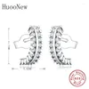 Stud Earrings 925 Silver Sample Punk Zirconia Buddha Earring Women Brinco Party Bridal Pendientes Ear Piercing Whosale 2024 Fashion