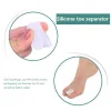 Behandeling 2 stks siliconen teen pad bunion teen corrector orthesener riemener separator separator voet zorggereedschap duim valgus protector kalibratie