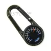 Compass 831c Outdoor multifuncional de caminhada Metal Carabiner Mini Compass Thermeter Keychain