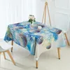 Table Cloth 100x140cm Tablecloth Linen Polyester Year Party Banquet Chritmas For Home Decoration Dinner Cover