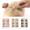 Eyelashes Eyelash Extension Training kit Silicone Mannequin Model Head Replacement Eyelids Makeup Dolls Face Practice Dummy Cosmetic Model