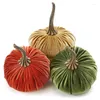 Party Decoration Velvet Pumpkins Fall DIY Handmade Super Soft Stuffed Small Artificial Cute Pumpkin Foam Halloween Thanksgiving Decor