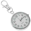 Table montres de poche Regarder Clip-on Round en acier inoxydable pour les infirmières Femmes Elder Sanging Pendant Prendant Keychain