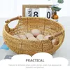 Storage Bottles Portable Egg Basket Child Kids Snack Containers Christmas Candy Bowl Plastic Handle