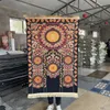 Składany i przenośny klęczący koc kultowy kryształowy aksamitny drukowany styl etniczny Mata Muzułmańska Modlitwa modlitewna 240424