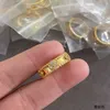 Ontwerpermerk van 925 Pure Silver Smalle Edition Caleidoscope Ring Geplaatste met 18K Rose Gold Clover Precision Hoge sieraden met logo