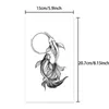 Tattoo Transfer Lasting 15 days temporary tattoo sticker waterproof non-reflective Pisces playing beads pattern sticker body art fake tattoo 240427