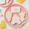 Moldes desenho animado unicórnio princesa cortador de biscoitos acrílico bolo de fondant bolo de imprensa de carrinho de carruagem de biscoitos de biscoitos de biscoitos em relevo