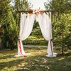 Fleurs décoratives simulation de fleur mariage lintel couronne de silk de porte de porte de porte de porte à la maison mur suspendu chaise de l'église fausse rose pour les mariages