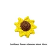 Hair Accessories Cartoon Spring Clip Knitted Sunflower Handmade Duckbill Cute Plush Side Baby Girl Women Headdress